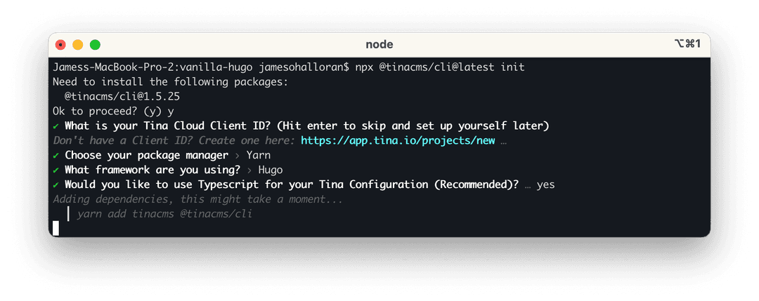 Integrating TinaCMS into a site